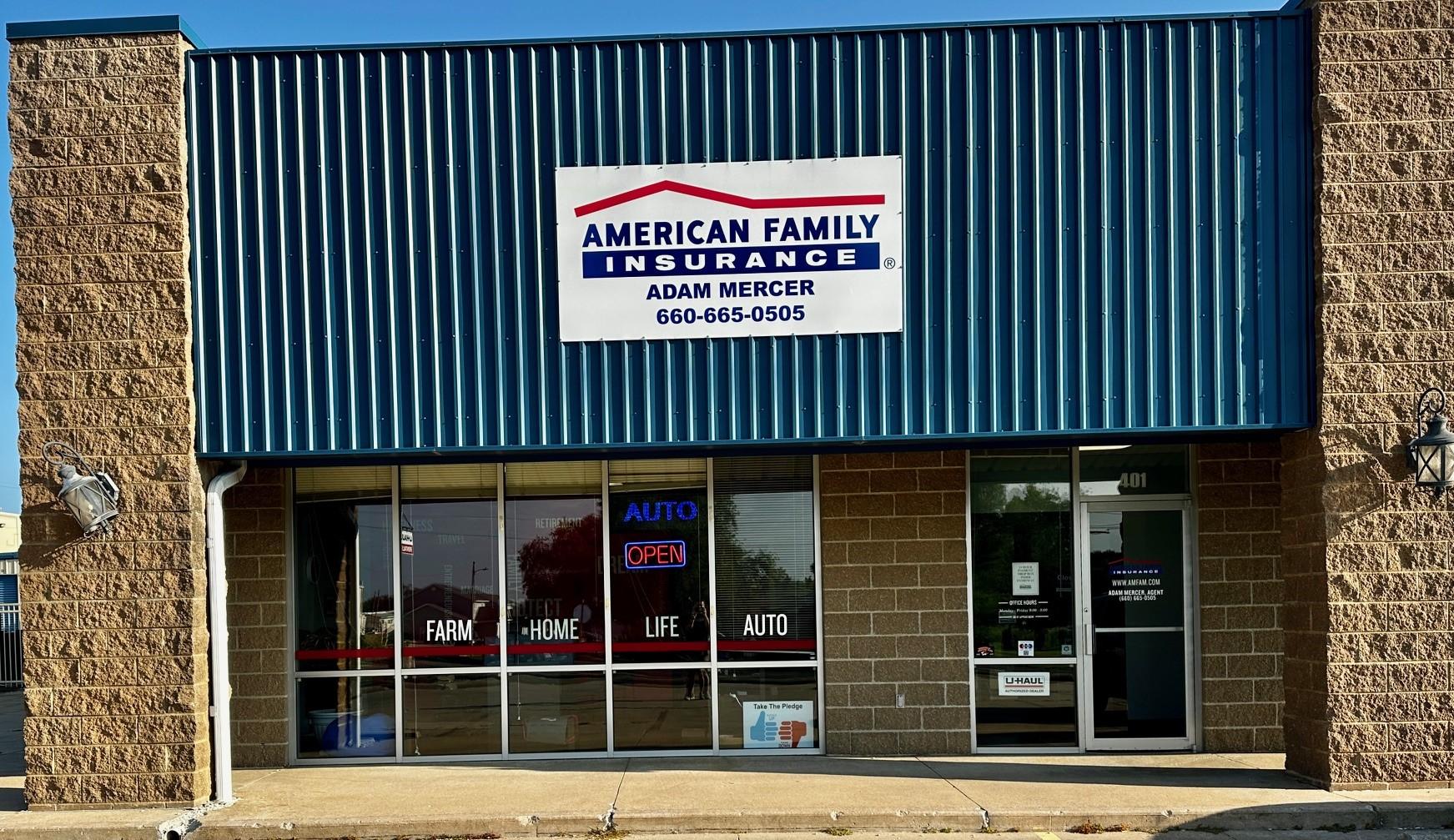 a building with a sign on the front