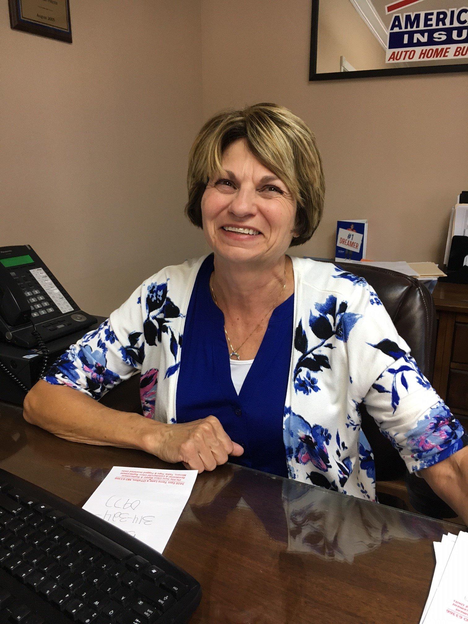 a person sitting at a desk