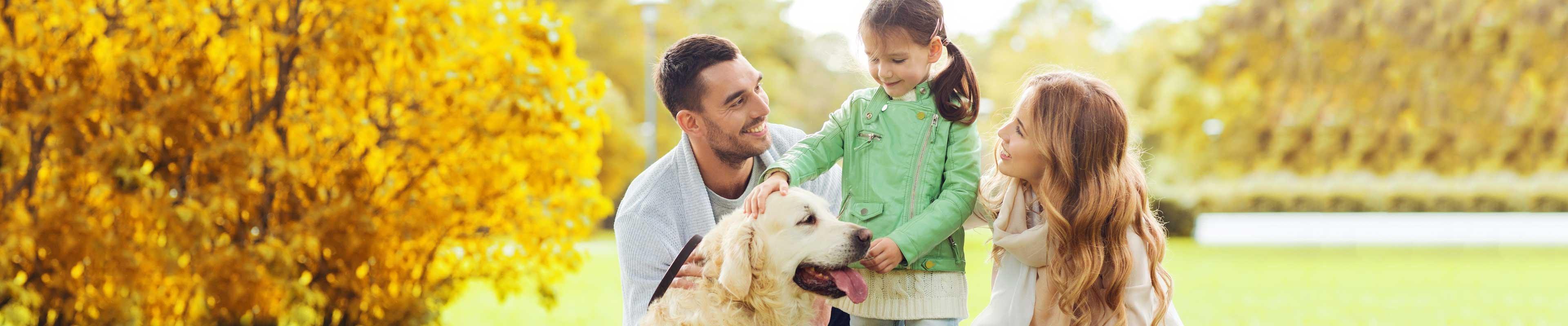 Family and their dog