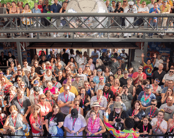 Crowd enjoying live music at Summerfest